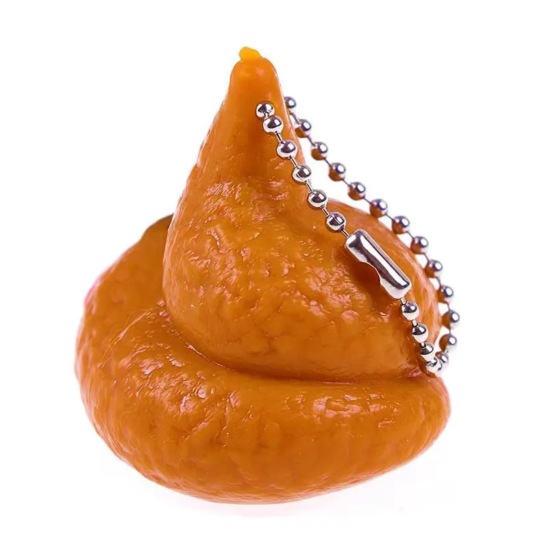 3 قطع من أدوات الهدايا المضحكة المبتكرة، سلسلة مفاتيح أنبوب، لسان ضغط المزحة، تخفيف التوتر الصعبة، ألعاب الاسترخاء، لعبة ممتعة للضغط على البراز