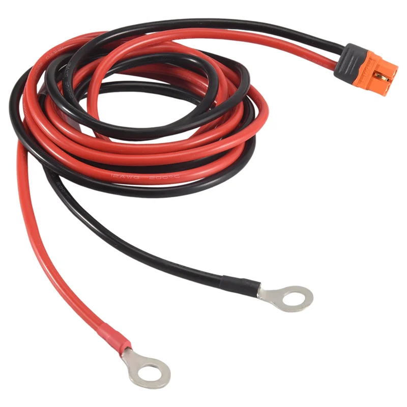 

LICE-12AWG Xt60i Female To O Ring Connector With Tinned Wire,For RC Battery Solar Portable Power Power Station & Solar Pane