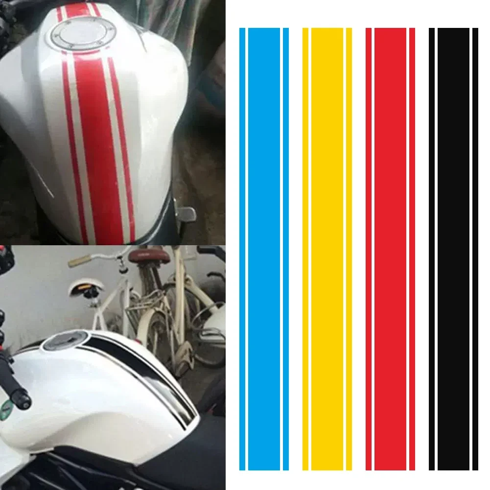 1PCS Motorcycle Stickers 50*5cm Tank Cowl Vinyl Waterproof Stripe Pinstripe Decal Sticker For Racer Motor Styling Decorations