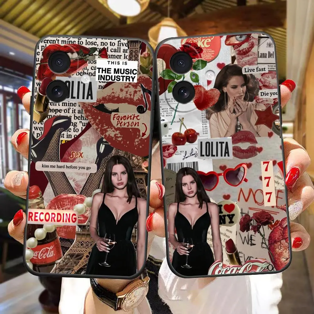 Phone Case For iphone Apple 18 17 17E 16E 16 15 14 8 7 Plus 13 12 11 XR Pro Max Funda Coque Shell Cover Singer Star Lana Del Rey