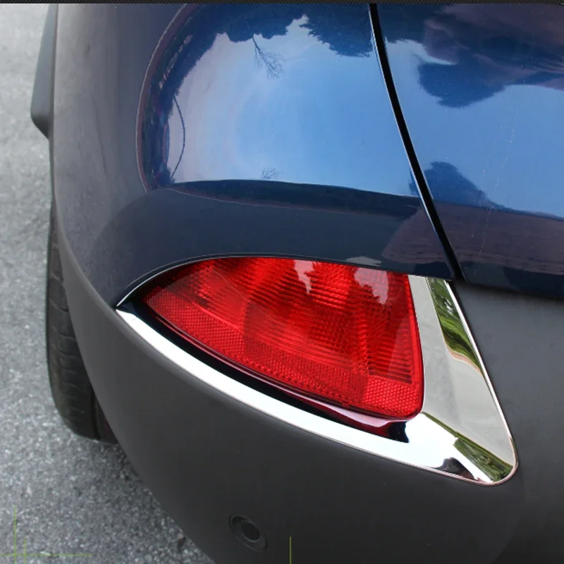 

For Renault Kadjar 2015-2019 Rear Fog Light Lamp Rear Foglight Trim Cover Frame ABS Exterior Chromium Styling