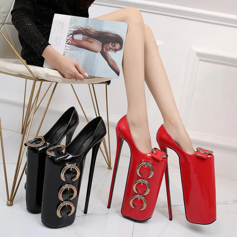 New European and American Style Sandals with Thick Heels, Model Host Wedding Party Fashion Women's High Heels for Runway Show