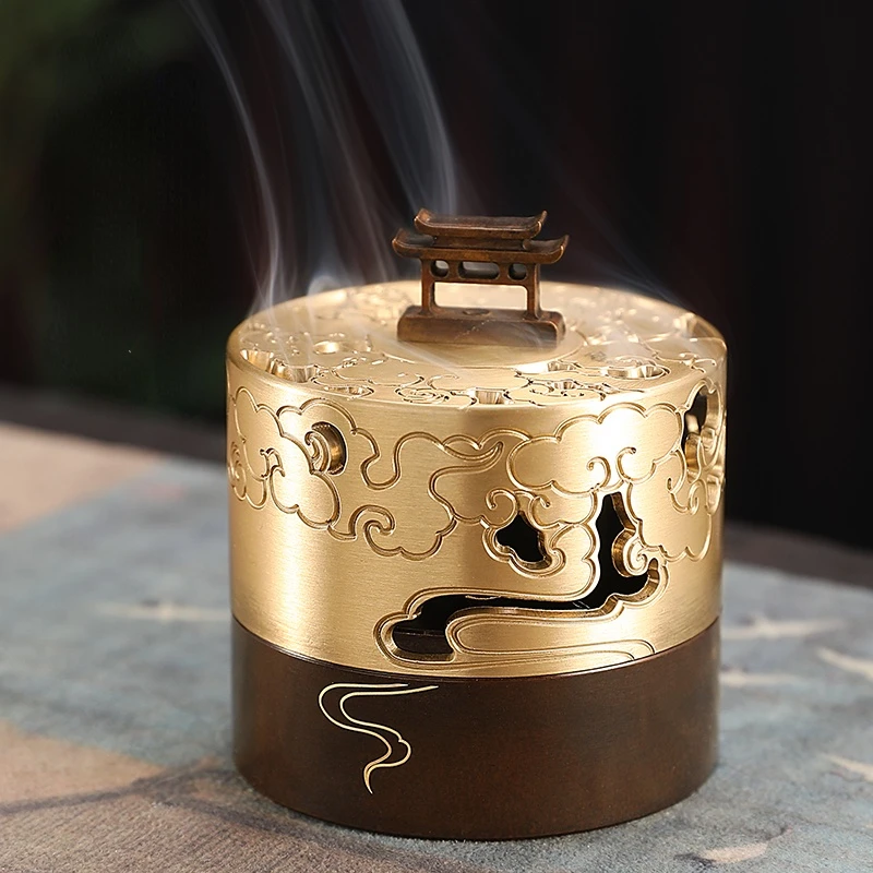 

Zen Garden Wax Melt Incense Burner Portable Smoke Aroma Diffus Waterfall Incense Burner Hand Quemador De Incienso Smoke Fountain
