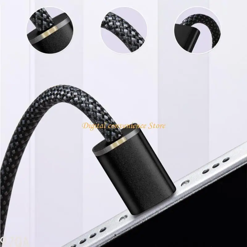 

97QA USB to Type C Cable Fast Charging 1Gbps for Phone 15 Multiple Devices Power Cord