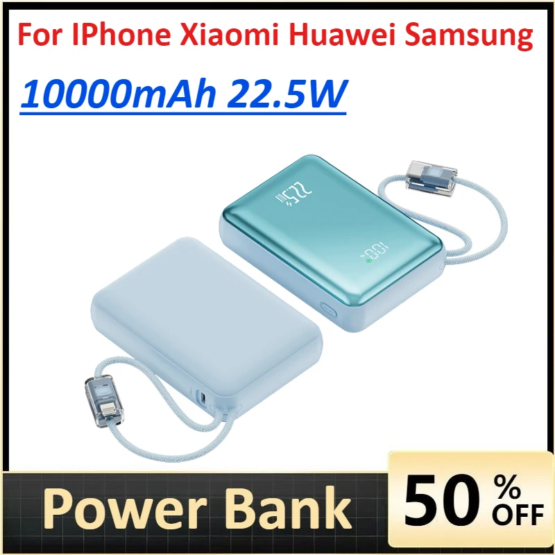 

PowerBank 10000mAh Portable Charger Mobile External Battery Fast Charging for IPhone Xiaomi Huawei Samsung Power Banks