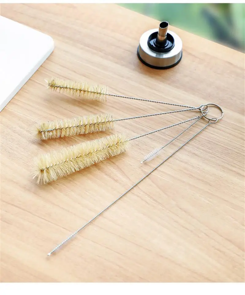 Teapot Brush Mini Spout Straw Brush Hard Bristles Small Crevice Kitchen Wash Cup Pot Mouth Cleaning Brushes