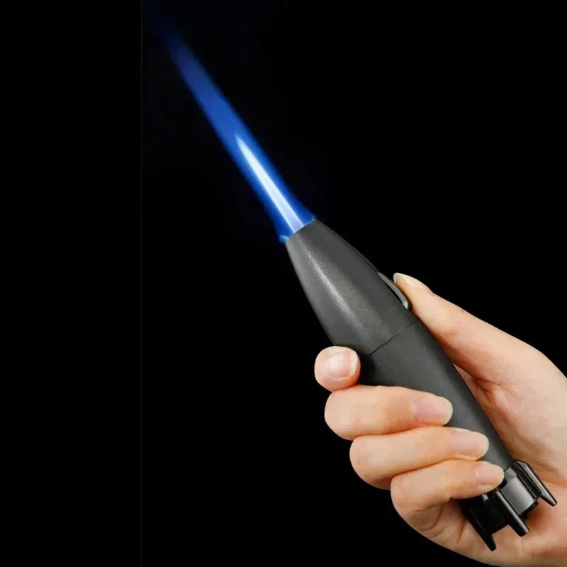 

Jobon Metal Outdoor Windproof Rocket Shape Single Jet Blue Flame Butane Lighter Torch BBQ Cigar Cooking Zinc Alloy Gift Tool New