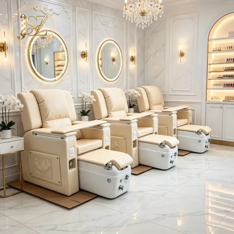 Modern Design Luxury Spa Massage Manicure Sofa Pedicure Chair Foot Bath Equipment for Beauty Salon