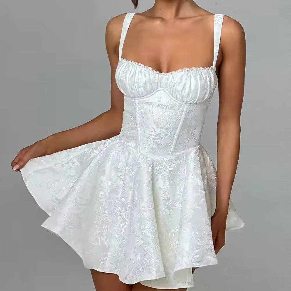 

PuTao Sexy Mini Wedding Dress Spaghetti Straps A Line Applique Bridal Gown Sleeveless Saudi Arabia Women Formal Occasion Dresses