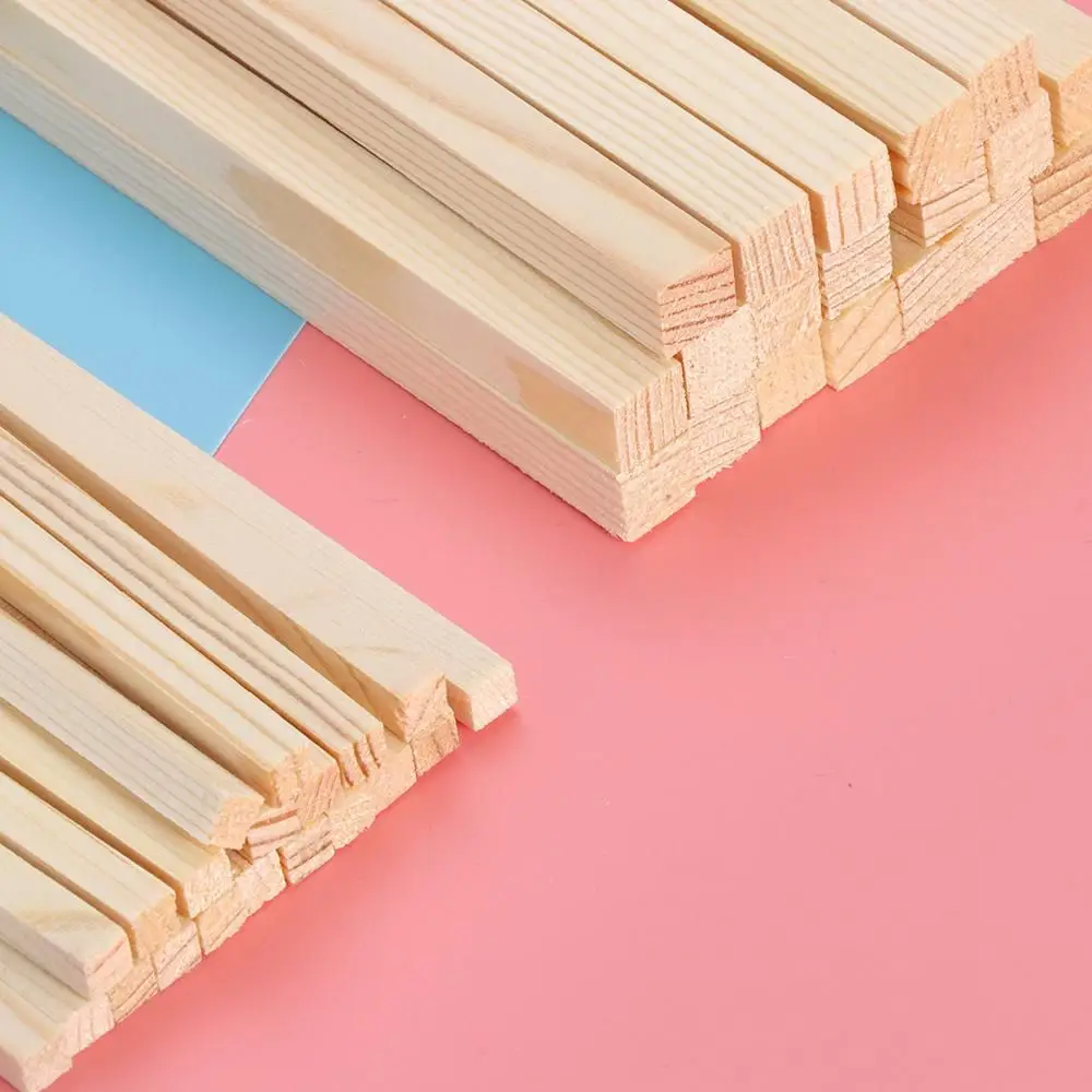 

10/30 шт., детская модель здания, квадратные деревянные стержни, счетная палка, деревянные поделки своими руками, образовательные