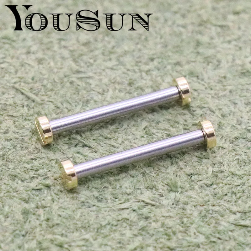 

Tungsten Steel Ceramic Leather Watchband Fixing Screw Shaft 1.5 Raw Lug Rod One-Word Thread Connection Table Bolt Fittings