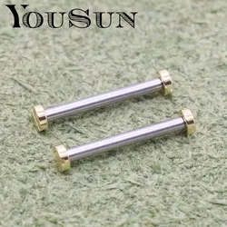 1PC Tungsten Steel Ceramic Leather Watchband Fixing Screw Shaft 1.5 Raw Lug Rod One-Word Thread Connection Table Bolt Fittings
