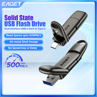 Eaget 1000MB/s Solid State Pen Drive USB3.2 Gen 2 Type C Flash Drive 1TB 512GB 256GB 128GB Pendrive for PC Smartphone Tablet