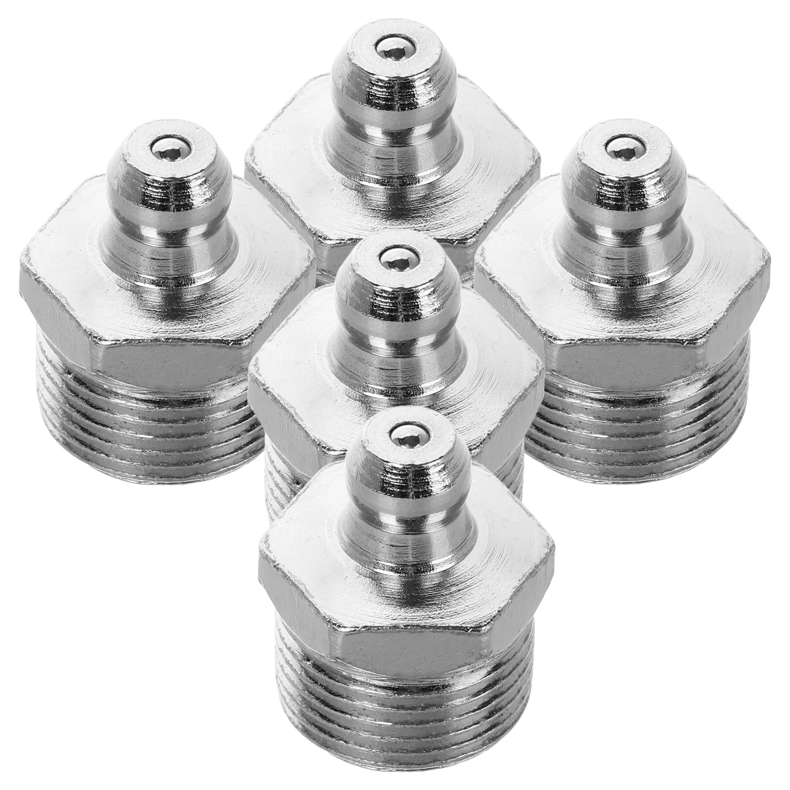 

5pcs Stainless Steel Nozzle For Grease Sprayer Durable Grease Hose Tips, Replacement Fitting Tool Compatible With Mechanical
