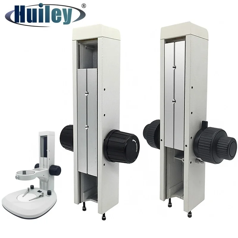 Microscopes Coaxial Coarse and Fine Focusing Adjustable Mechanism Metal Rack Pinion Stereo Microscope Arm Height 300 mm