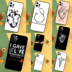 Doctor Nurse Medical Medicine Health Phone Case For iPhone 14 16 15 12 11 13 Pro Max X XR XS Max 7 8 Plus 12 13 Mini Cover Coque