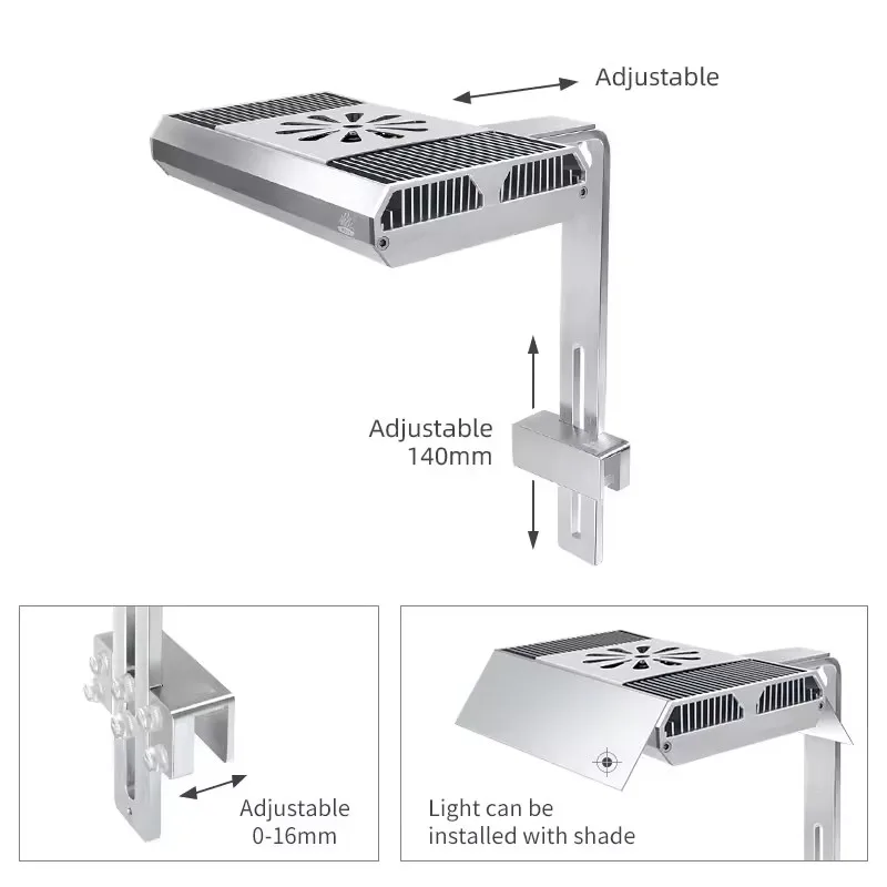 WEEKAQUA Z200 RGB/WRGB 70w Spettro Completo LED Luce per Acquario per Lampada per Acquario d'Acqua Dolce Piantata Z200 Pro