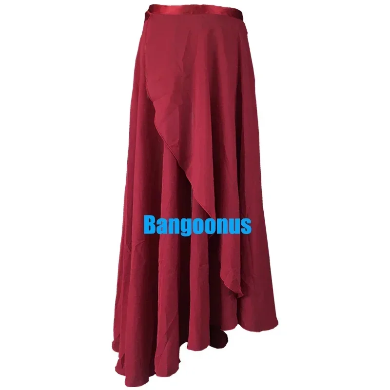 กระโปรงบัลเลต์, กระโปรง ROK Kasa หญิงกระโปรงเต้นรำคลาสสิกกระโปรงฝึกซ้อมกระโปรงยาวผูกหนึ่งชิ้น