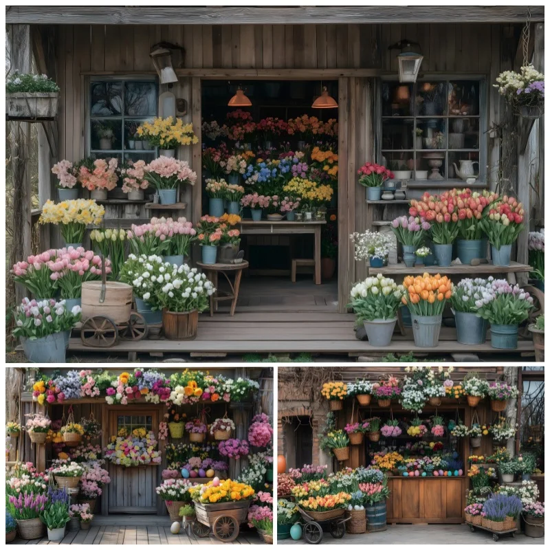 ربيع عيد الفصح الزهور مخزن خلفية التصوير الفوتوغرافي الأرنب البيض ديكور الحفلات خلفية صورة التصوير الفوتوغرافي استوديو الصور