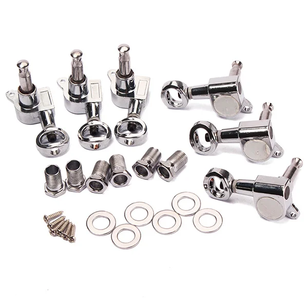 

Guitar Tuning Pegs Silver Metal 3.7*2.2*1.5Cm Half Moon Style For Electric Acoustic Steel String Tuners Machine