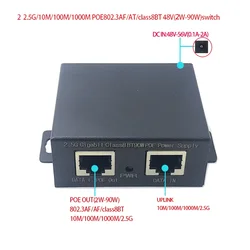 2 1000M/100M/10M 2.5G switch Non standard one POE802.3BT48V(2W-90W)switch