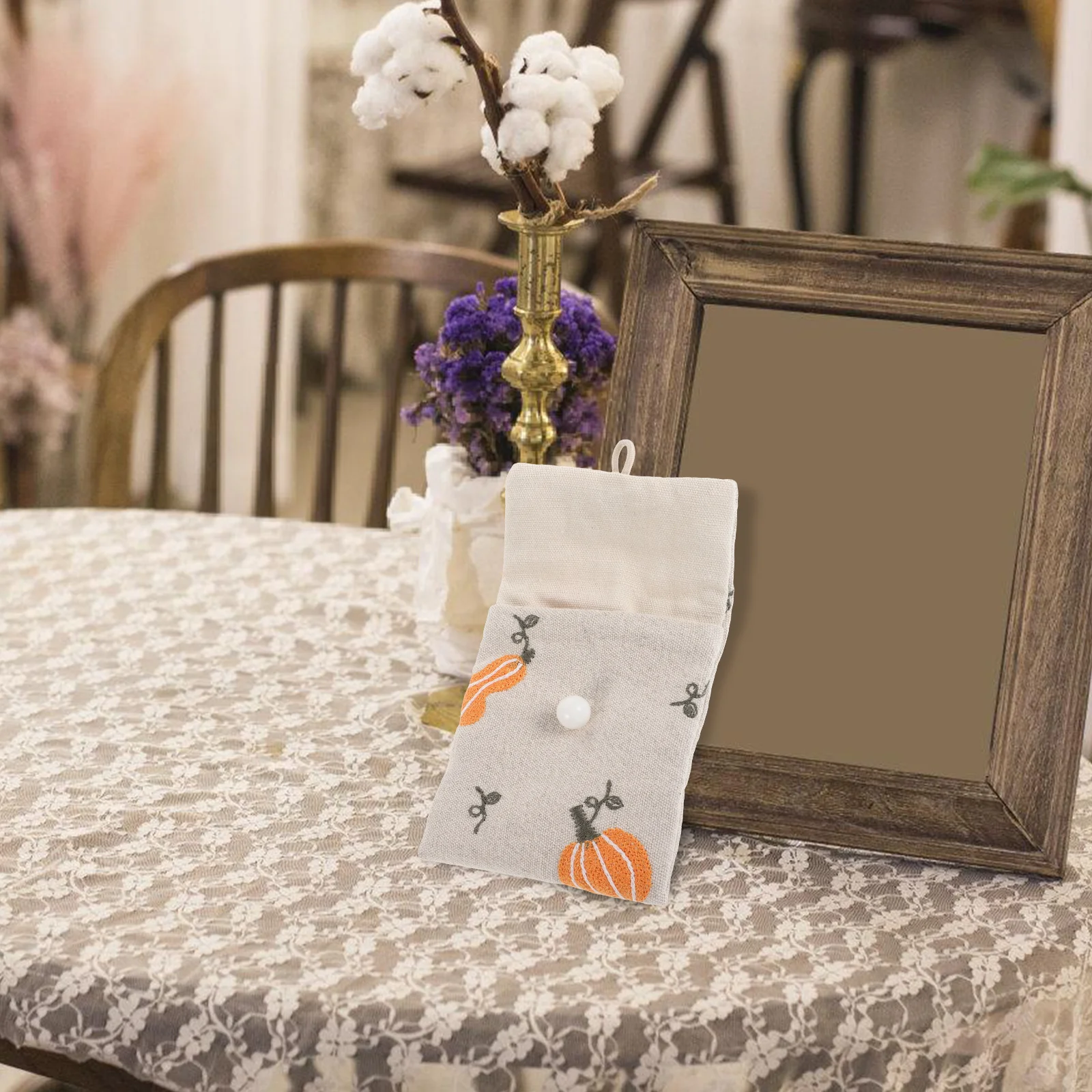 

1 шт., сумка для ювелирных изделий для женщин, хлопково-льняной маленький кошелек с вышивкой, Kawaii, кошелек для мелочи, органайзер для путешествий, косметичка, бежевый