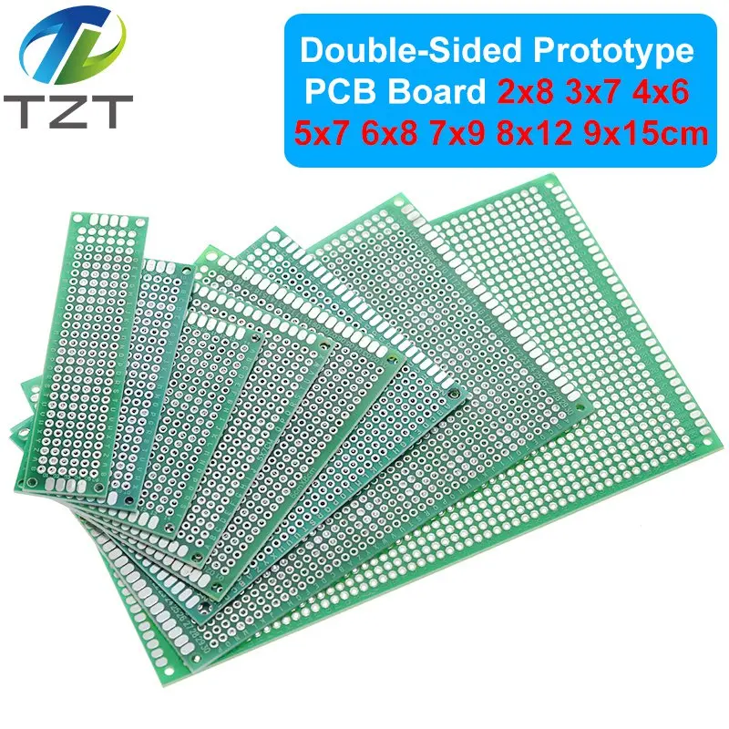 2x8 3x7 4x6 5x7 6x8 7x9 8x12 9x15 Double Side Prototype Diy Universal Printed Circuit PCB Board Protoboard For Arduino Diy Kit