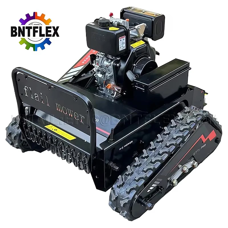 Customized High Quality 800mm Remote Control Lawn Mower Electric Crawler Brush Cutter Cut-Grass for Agriculture New Condition