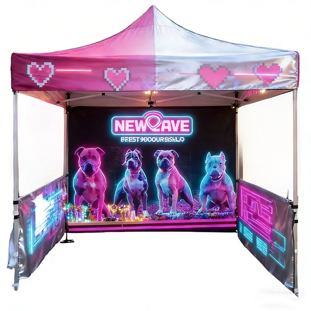 CustomizableProfessional Heavy Duty Custom Branded Canopy Tent 10x10 Commercial Pop up Trade Show Exhibition Booths Outdoor Even
