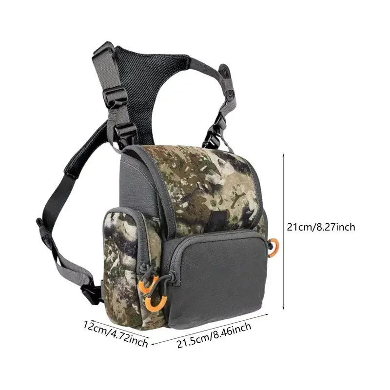 Binocular Harness Chest Pack Tactical Adjustable Multipurpose Waterproof Pouch Sturdy Roller Easy to Carry Storage Bino Bags sac