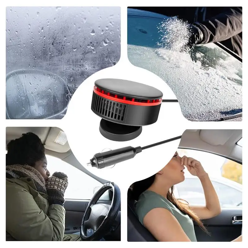 12V Car Heater Winter Windshield Defrost Car Heater Fast Heating Car Heater Car Windscreen Defroster For Travel Daily Life