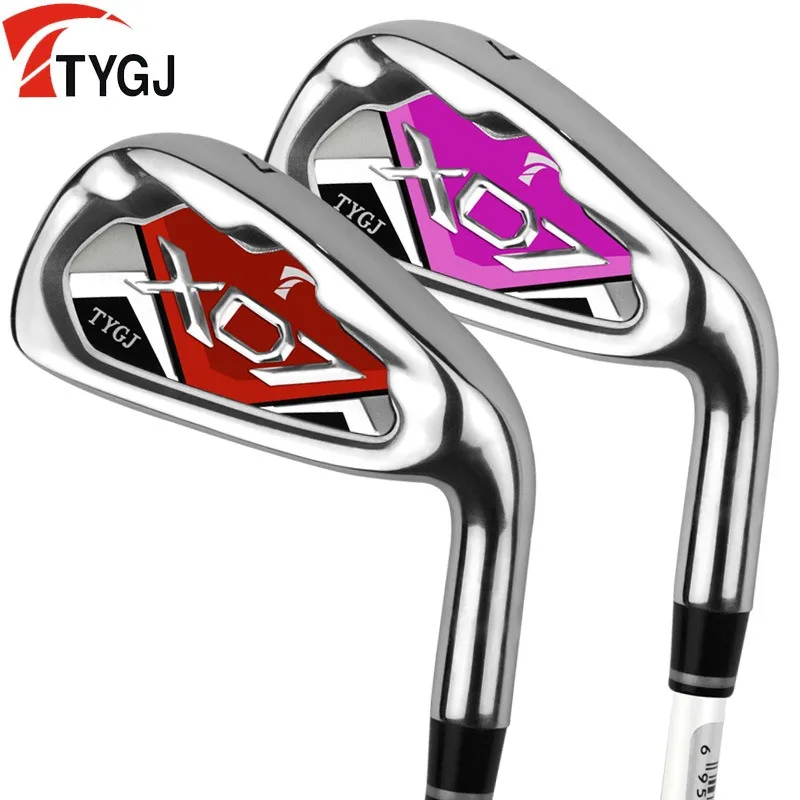 TTYGJ Golf Club Iron Set NO.7 for Men and Woman Steel and Graphite Swing Practice Club for Beginner Right Hand Single