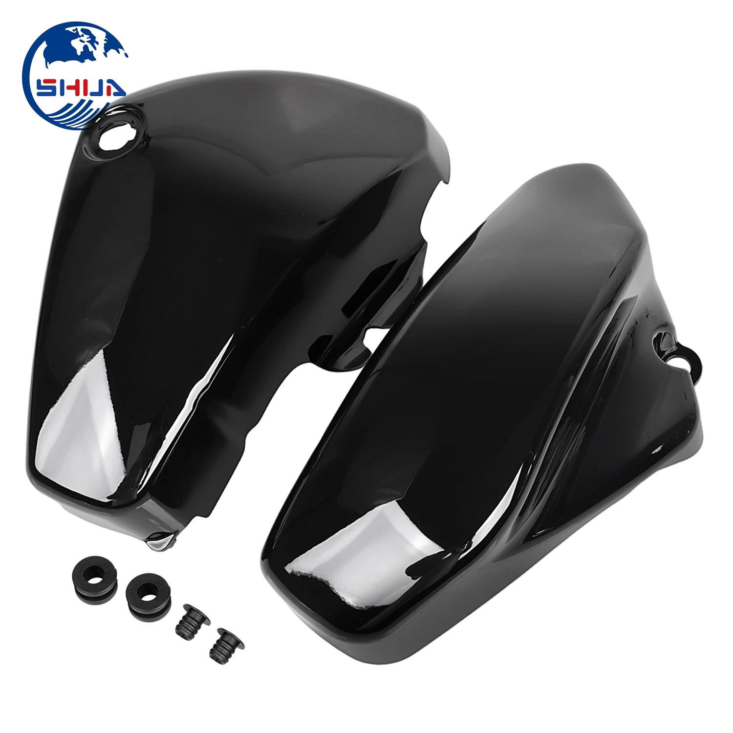 Black Motorcycle Left & Right Battery Side Covers Fairing For Suzuki Boulevard C50 C50T C50B C50C Intruder Volusia 800 VL800