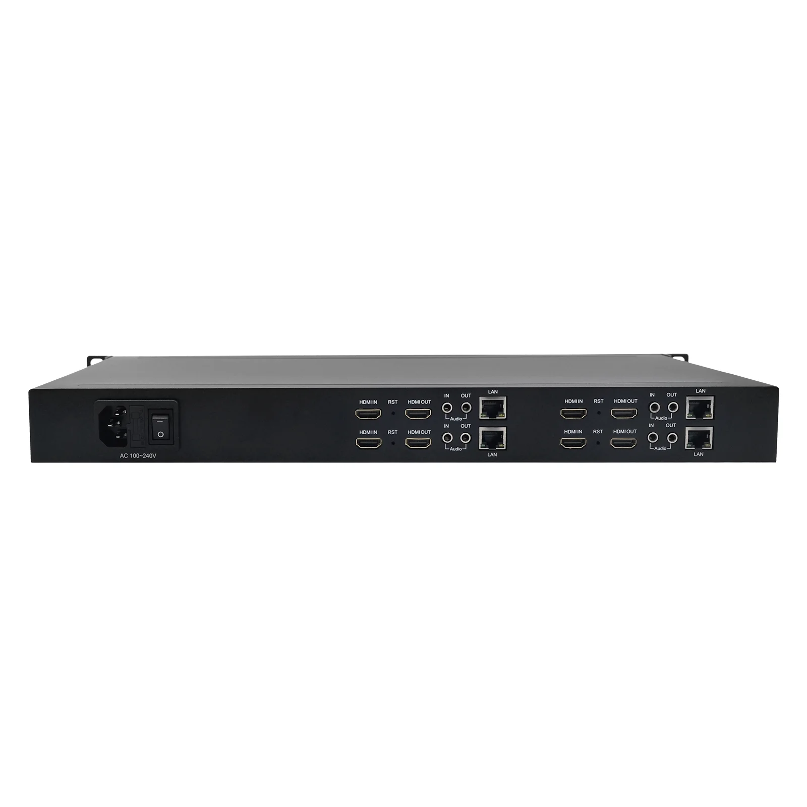 4K 60FPS 4-Channel HDMI Video Encoder 1U Rack Mount H.265 H.264 Live Streaming Encoder forBroadcast