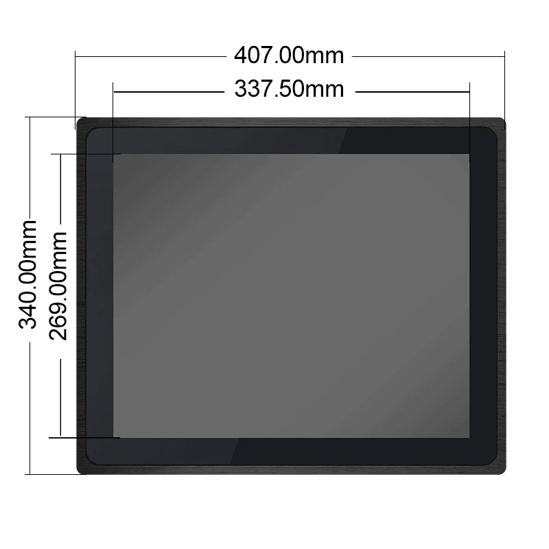 Panel industrial de 17 pulgadas J1900 Quad Core 4G + 128GX86 win10, Wifi, todo en uno, pc, ordenador integrado, venta al por mayor