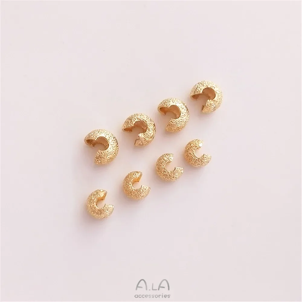 

14K bag gold flash matte half moon bag clasp crescent clasp C clasp accessories positioning bead end clasp DIY material