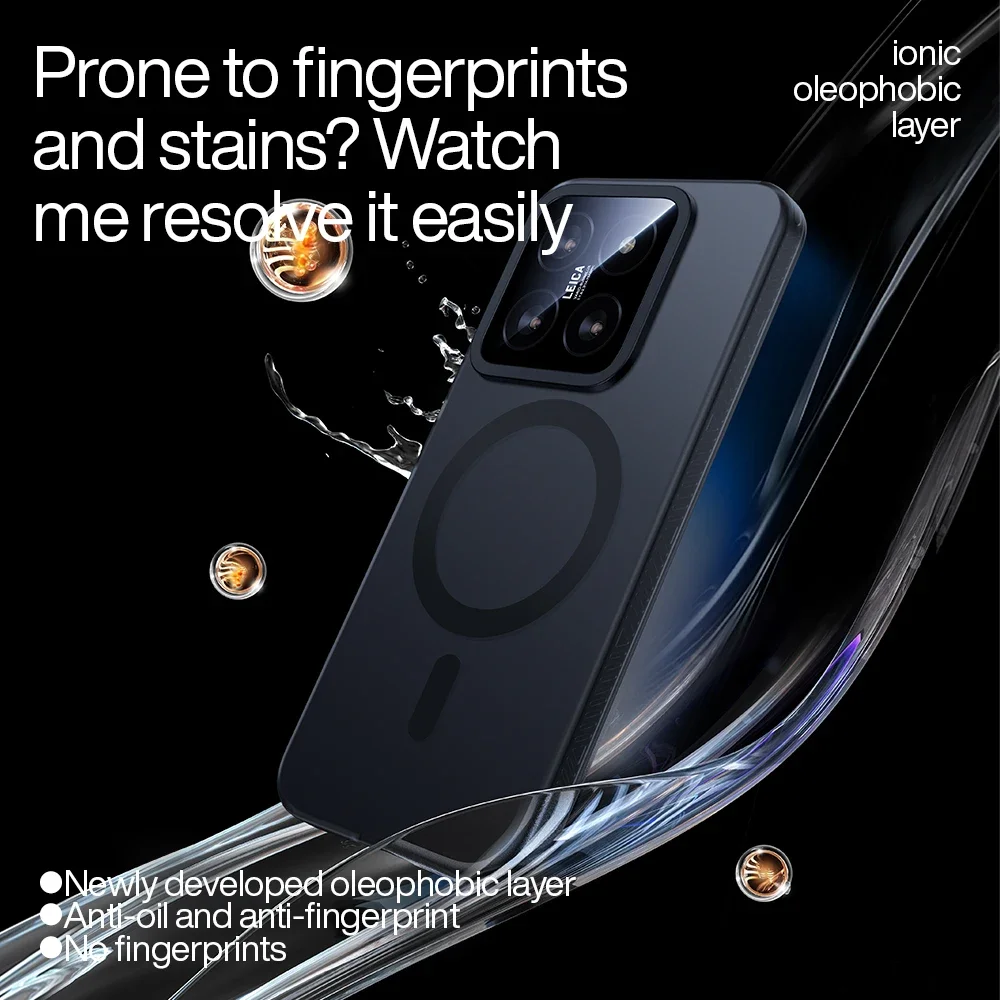 الشيطان الذكي-غطاء الشحن اللاسلكي المغناطيسي ، حماية عدسة مضادة للسقوط ، حافظة هاتف Magsafe لـ شاومي 14 برو ، مي 14 الترا