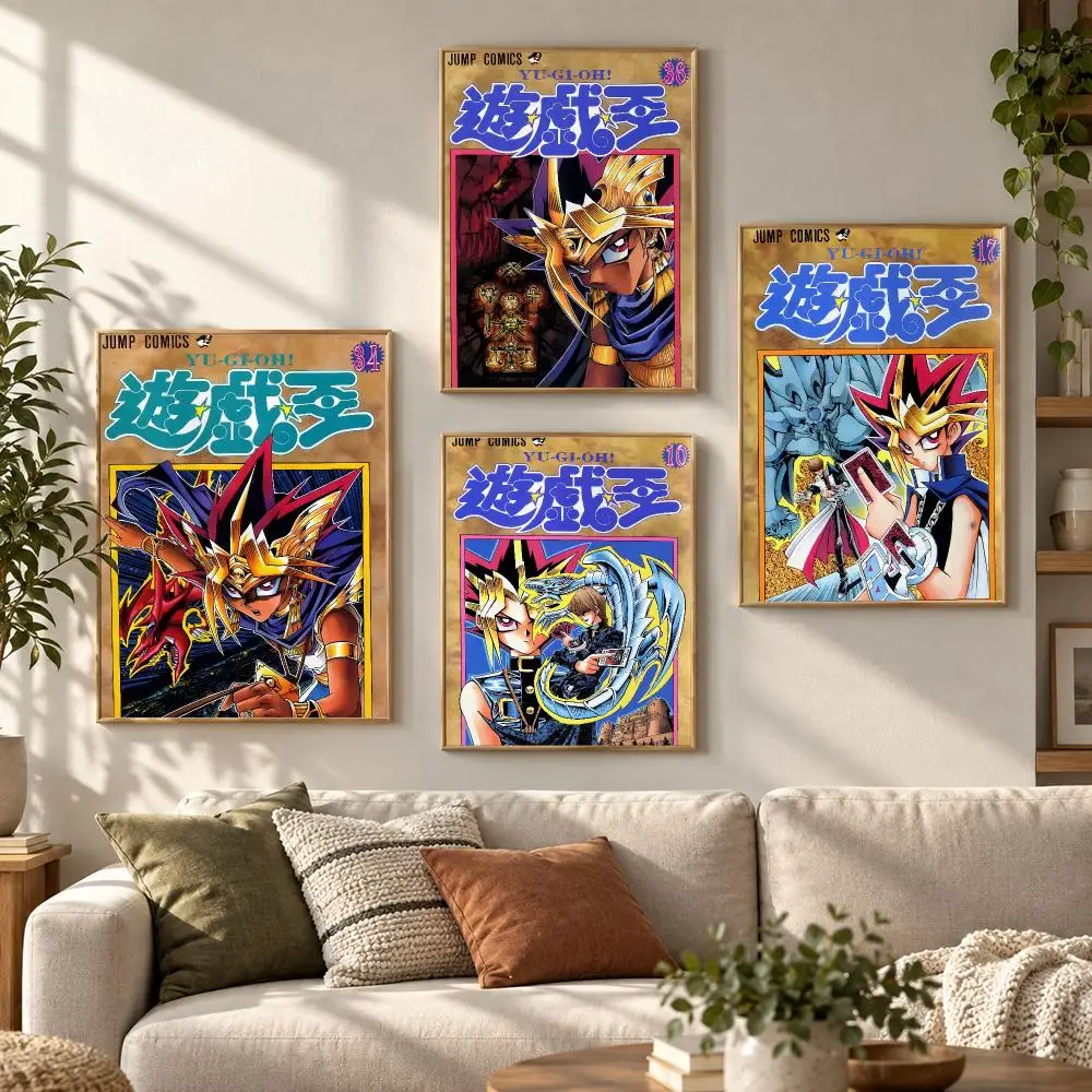 Anime Y-Yugioh Trading Card Game Poster HD Waterproof Aesthetic Wall For Home Decor Trendy Durable Easy To Apply Art