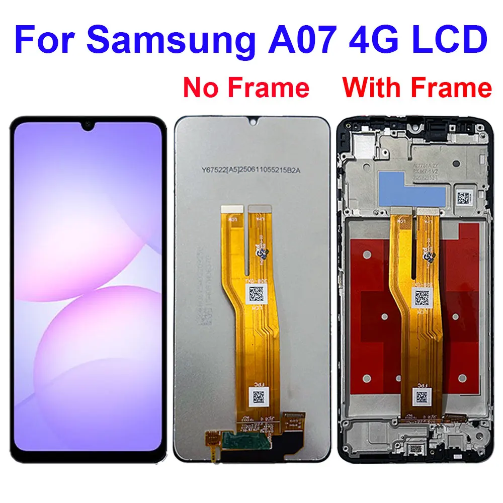 

6,7-дюймовый дисплей A07 для Samsung Galaxy A07 A075 SM-A075, ЖК-дисплей с сенсорным дигитайзером в сборе, замена экрана samsung a07