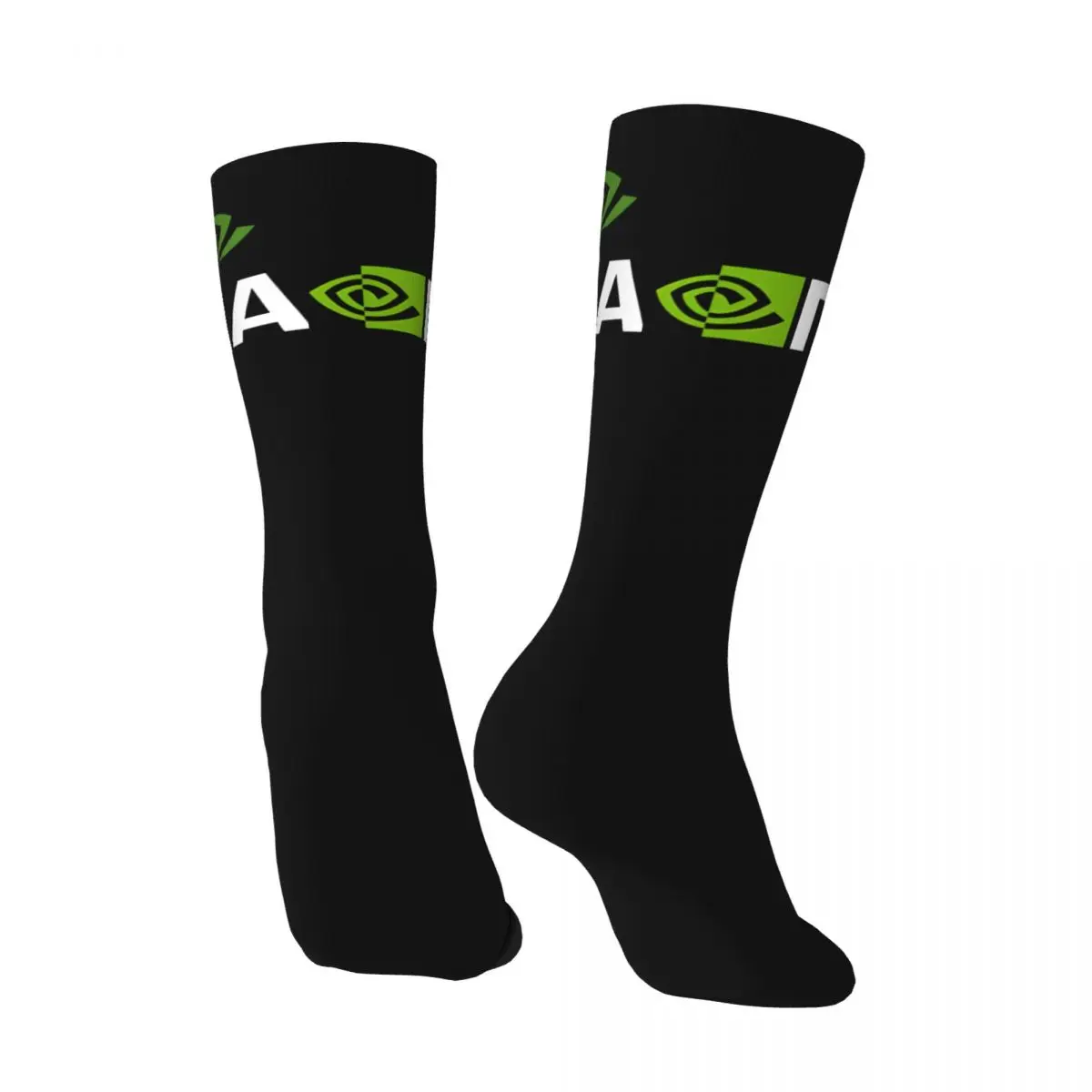 Awesome Men's Socks Retro Harajuku Nvidia Street Style Novelty Seamless Crew Sock