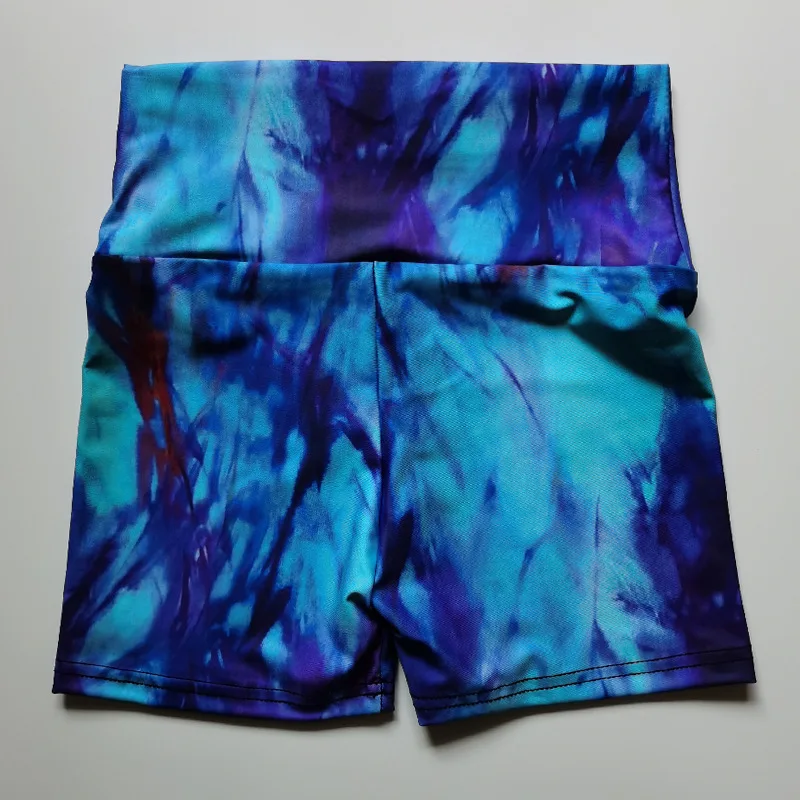 Pantalones cortos Tie Dye para mujer, mallas de Yoga de cintura alta, ropa deportiva para Fitness, pantalones cortos de gimnasio para entrenamiento al aire libre, moda de verano