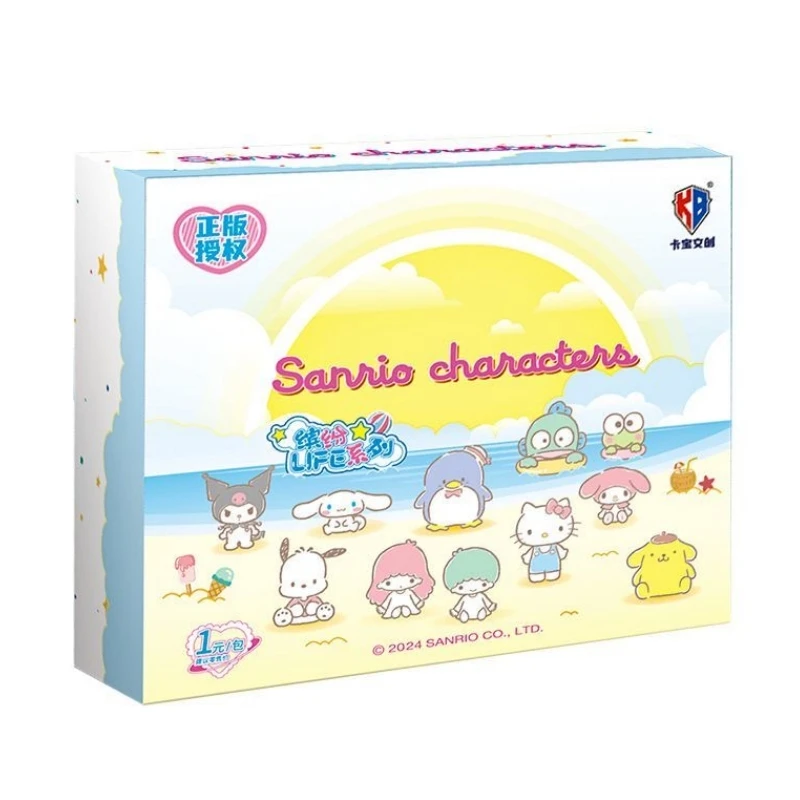 Original Box Card Sanrio Cute Anime Genuine Authorization Party Plan Characters Kuromi Kitty Melody Collection Children\'s Gifts