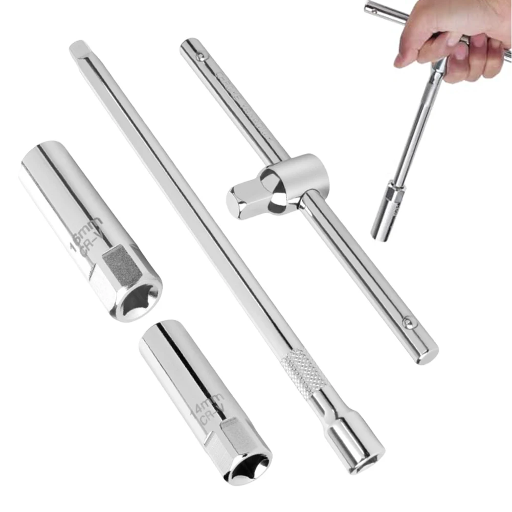 

Car Motorcycle Tool 16mm 14mm Socket Home Garage Use Wear Resistant Construction Professional Mechanic Tools As Shown
