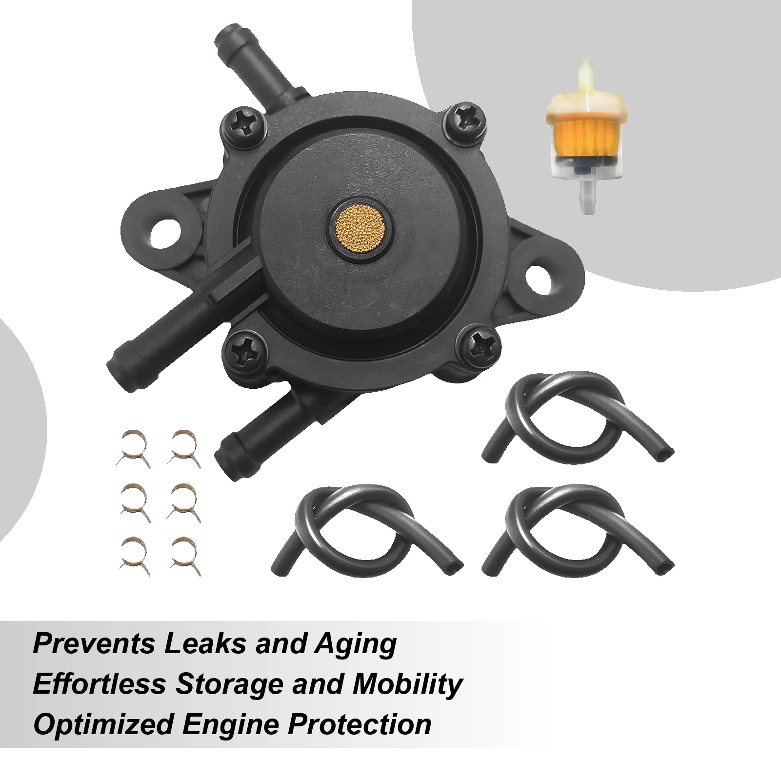 

Oil Pump With Filter And Oil Hose Lawn Mower Oil Pump With Filter Wear-Resistant Compact Maintenance Accessories For Driveway