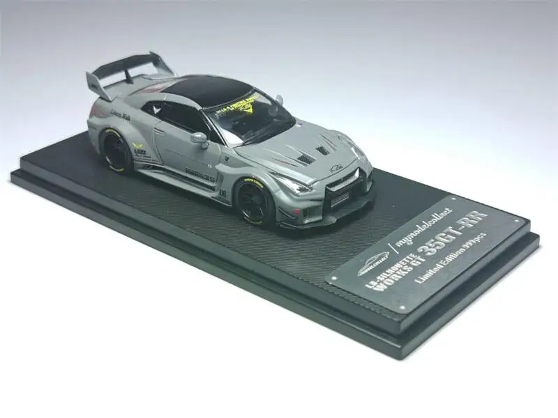 1:64 LB GT Diecast Model Combat Grey Limited499 Diecast Collector's Vehicle Model Car