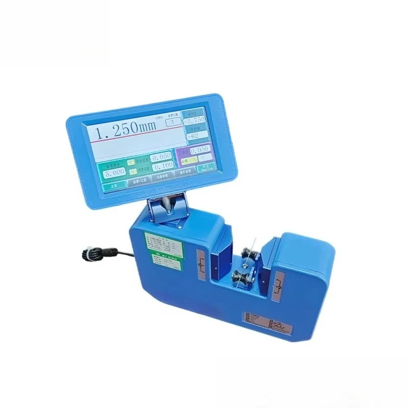 Dispositivo de medição sem contato a laser de diâmetro digital instrumento de medição azul 0.1-25mm medição de diâmetro a laser