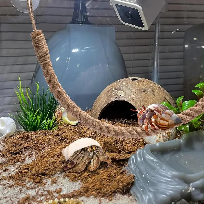 Hermit Crab Climbing Toys 21.6in Sturdy Hermit Crab Climbing Tool Suction Cup Long-Lasting Hermit Crab Reptile Tank Terrarium