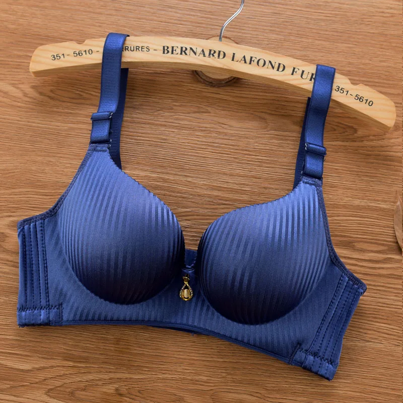 2024 nova menina 8cm sutiã engrossado copo de pão cozido no vapor roupa interior ajustável sem marca sem anel de aço lingerie de peito push up sutiãs