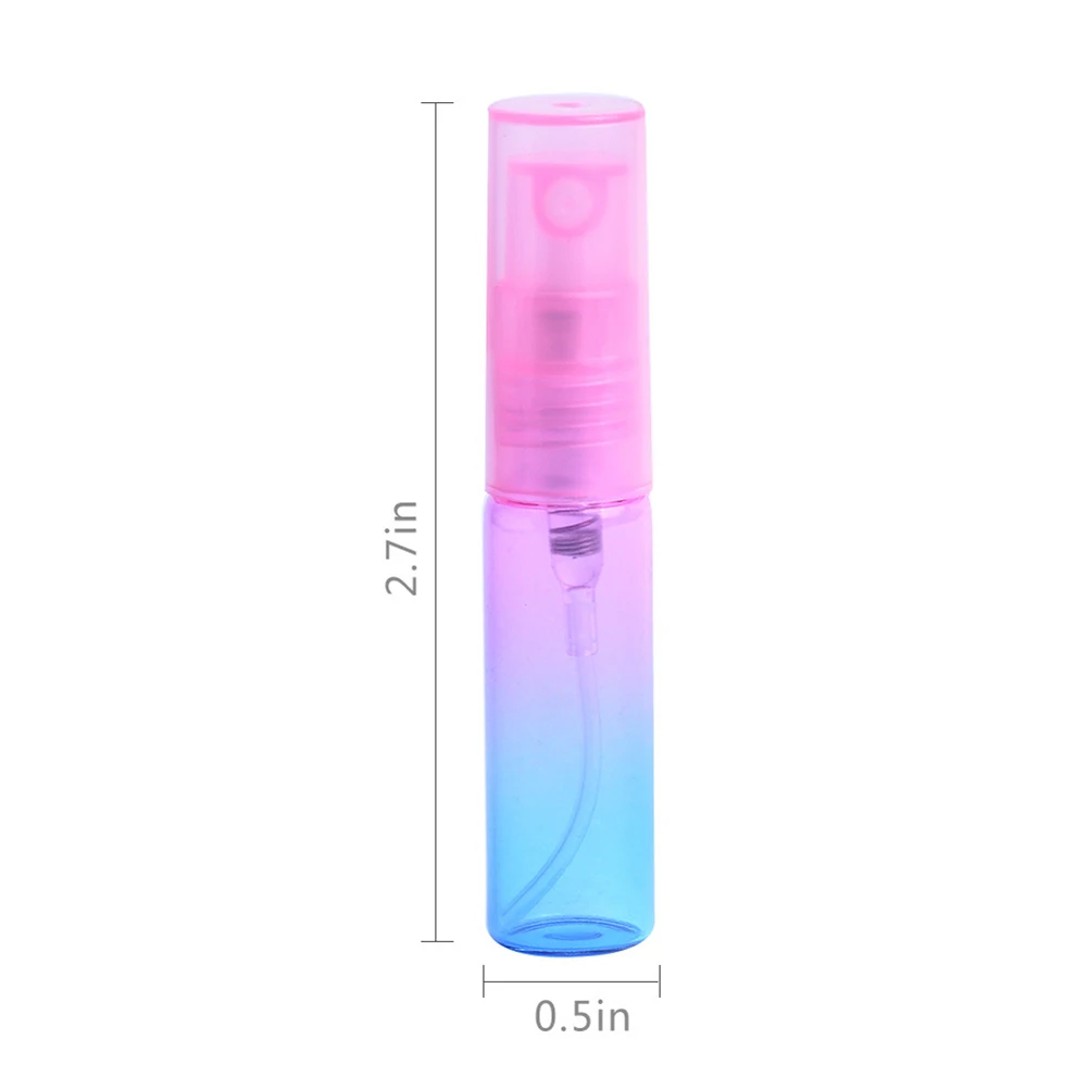 

12 Pcs Gradient Spray Bottles Compact Travel Lotion Makeup Containers Storage Holder Portable Eco Friendly Reusable