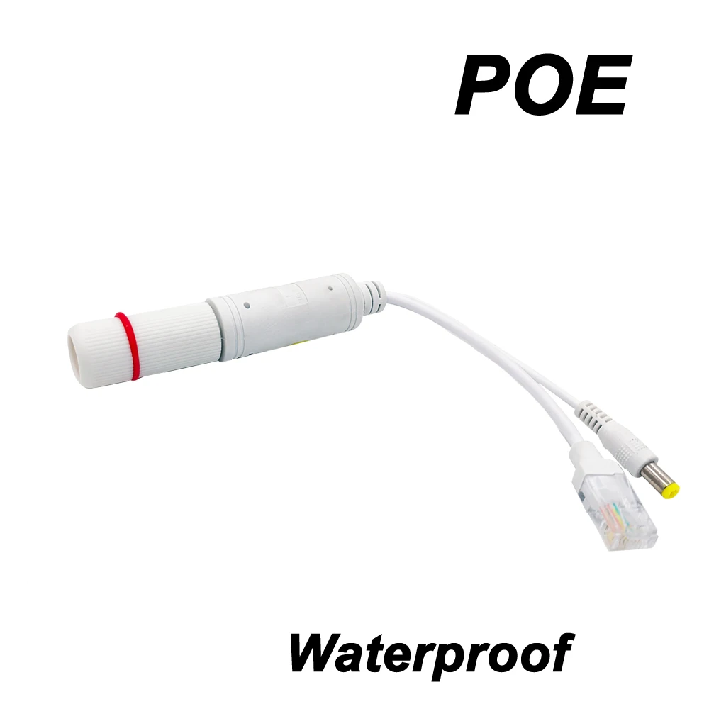 POE Spliter 48V to 12V IEEE802.3af/at Waterprrof Video And Power Adapter Cable Supply Module Injector for IP Camera Splitter Net